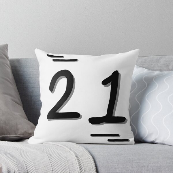 Item preview, Number 21 - Bold Black Artistic Numeral Design designed and sold by Dyche Studio.