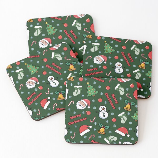 Item preview, Cartoon Christmas on Dark Green  designed and sold by KSimpson838.