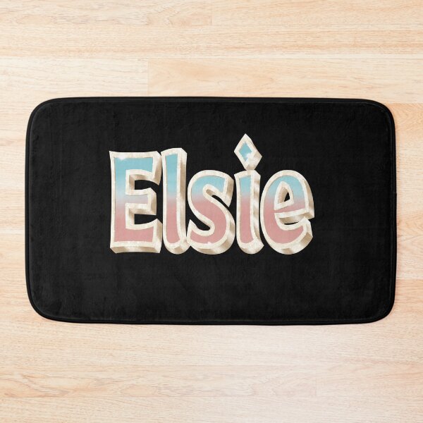 Item preview, Elsie Name in Blue and Coral with a Glam Style designed and sold by AloraDawnEve.