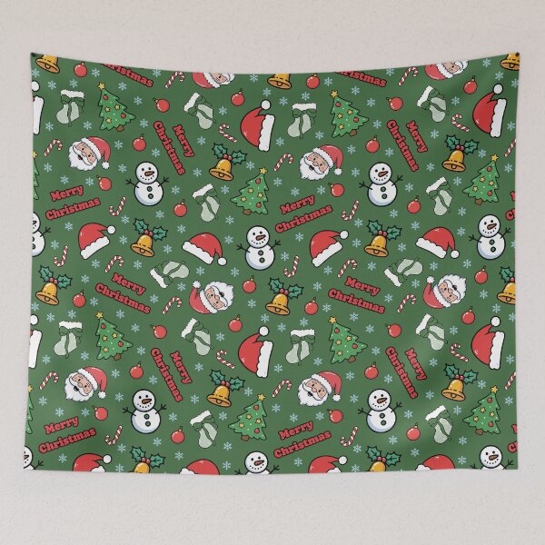 Item preview, Cartoon Christmas on Green  designed and sold by KSimpson838.
