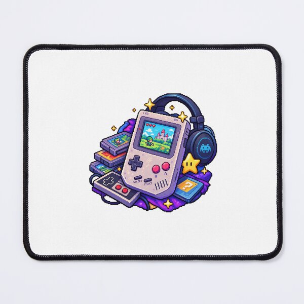 Item preview, Retro Gaming Memories – Pixel Art Handheld designed and sold by Handmade--Heaven.