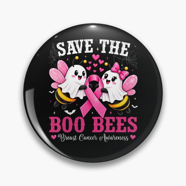 Item preview, Save The Boo Bees Breast Cancer Halloween Ghost Pink Ribbon designed and sold by Chromatic-Cubes.