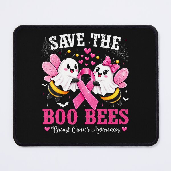Item preview, Save The Boo Bees Breast Cancer Halloween Ghost Pink Ribbon designed and sold by Chromatic-Cubes.