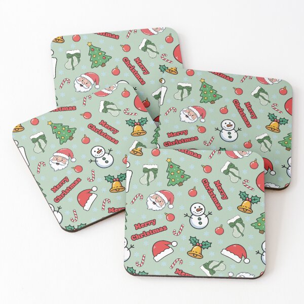 Item preview, Cartoon Christmas on Pale Green  designed and sold by KSimpson838.