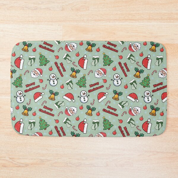 Item preview, Cartoon Christmas on Pale Green  designed and sold by KSimpson838.