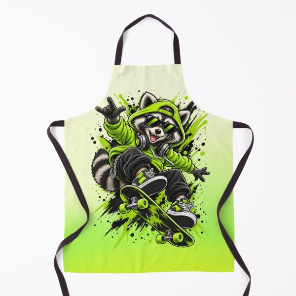 Item preview, Men's and Women's Neon Splash Graffiti Hip Hop Raccoon Graphic Print Urban Streetwear Crewneck designed and sold by Xpression876.