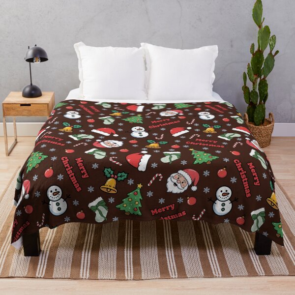 Item preview, Cartoon Christmas on Dark Brown designed and sold by KSimpson838.