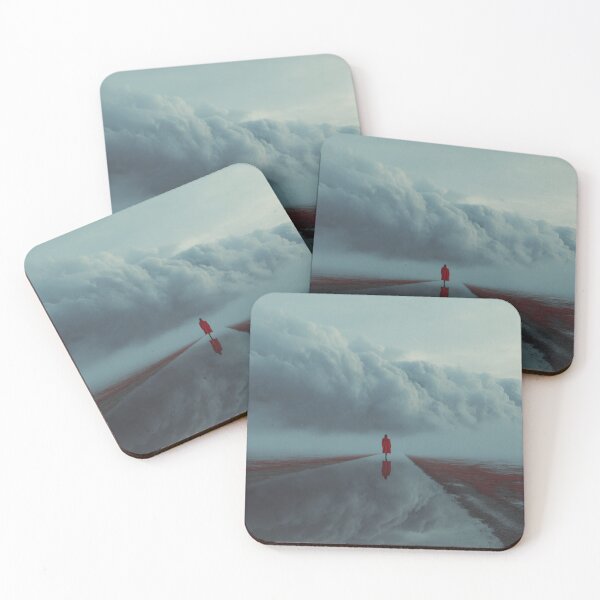Item preview, Red Figure Before the Storm – Surreal Dreamscape Art designed and sold by GSizzle1.