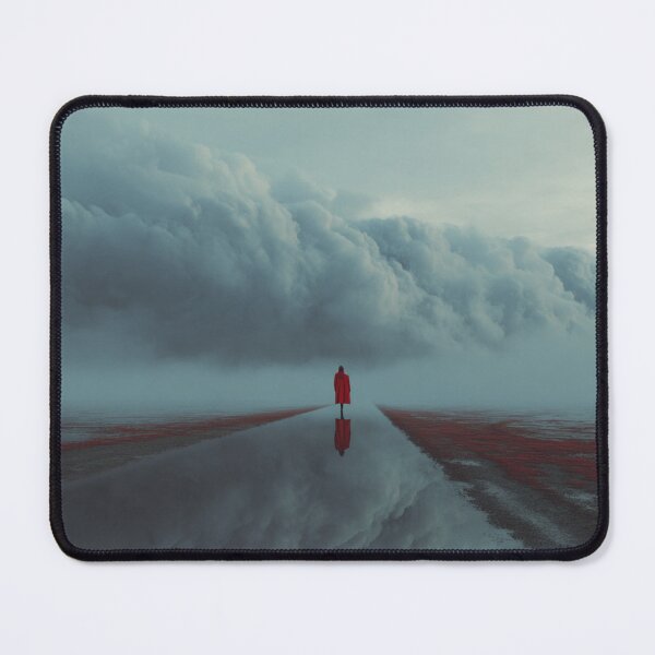 Item preview, Red Figure Before the Storm – Surreal Dreamscape Art designed and sold by GSizzle1.