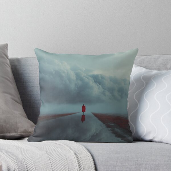 Item preview, Red Figure Before the Storm – Surreal Dreamscape Art designed and sold by GSizzle1.
