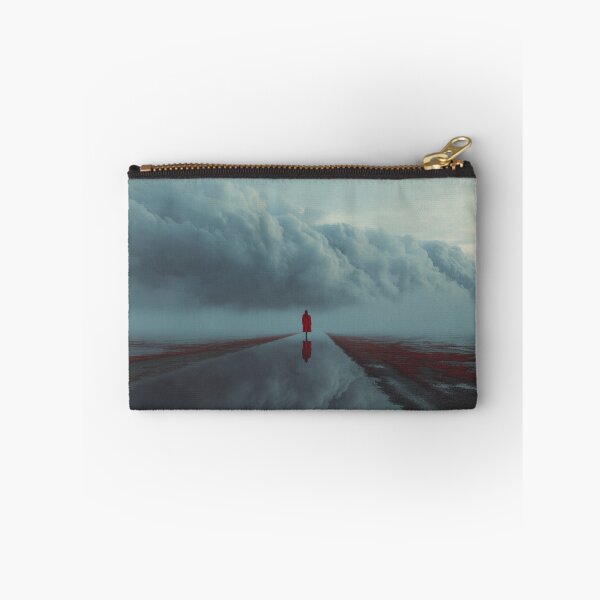 Item preview, Red Figure Before the Storm – Surreal Dreamscape Art designed and sold by GSizzle1.