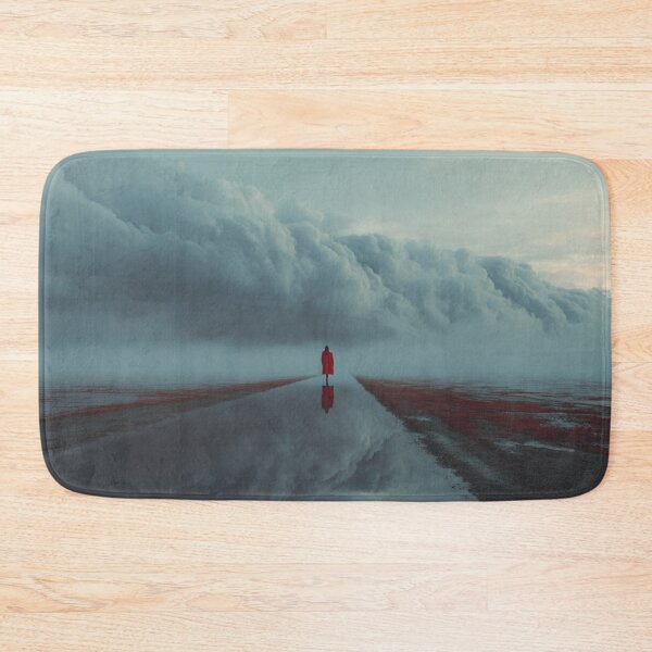 Item preview, Red Figure Before the Storm – Surreal Dreamscape Art designed and sold by GSizzle1.