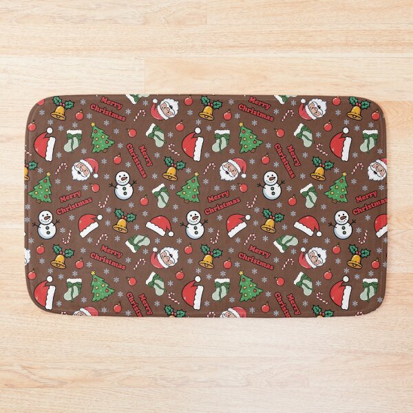 Item preview, Cartoon Christmas on Brown designed and sold by KSimpson838.