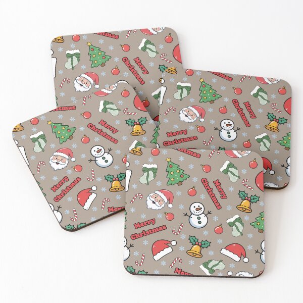 Item preview, Cartoon Christmas on Light Brown designed and sold by KSimpson838.