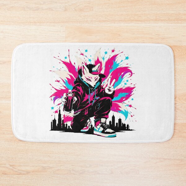 Item preview, Streetwear Kitsune Graffiti Spray Paint Anime Fan designed and sold by nortowelcomics.