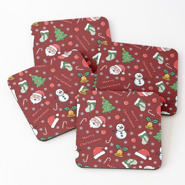 Item preview, Cartoon Christmas on Dark Red  designed and sold by KSimpson838.