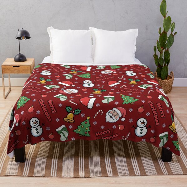 Item preview, Cartoon Christmas on Dark Red designed and sold by KSimpson838.