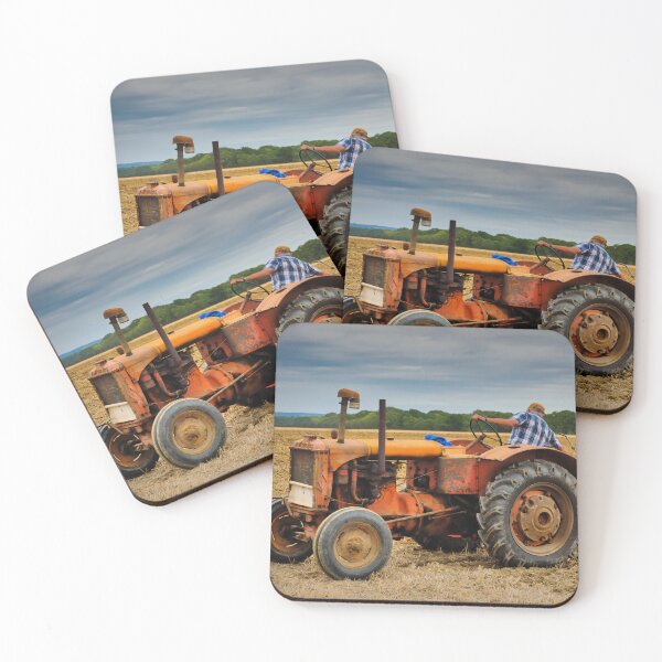 Item preview, Vintage Orange Tractor ploughing designed and sold by JEZ22.