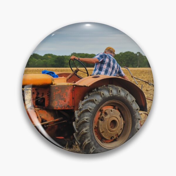 Item preview, Vintage Orange Tractor ploughing designed and sold by JEZ22.