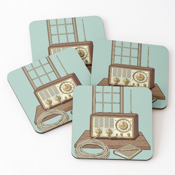 Item preview, Ham Radio Operator Desk Vintage Retro Mid-Century designed and sold by DIUMERI.