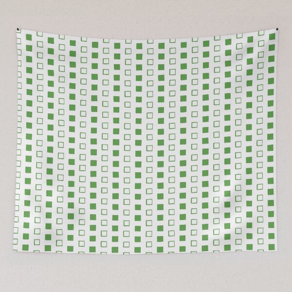 Item preview, Squares - Alternating Solid and Outline - Green designed and sold by CurioEphemeres.