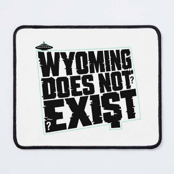 Item preview, Wyoming Conspiracy UFO Dashed Outline Internet Meme designed and sold by nortowelcomics.