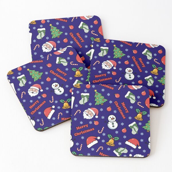 Item preview, Cartoon Christmas on Dark Blue designed and sold by KSimpson838.