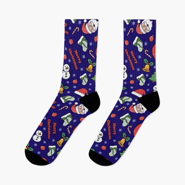 Item preview, Cartoon Christmas on Dark Blue designed and sold by KSimpson838.