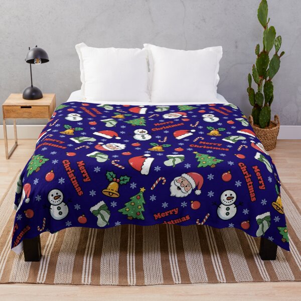 Item preview, Cartoon Christmas on Dark Blue designed and sold by KSimpson838.