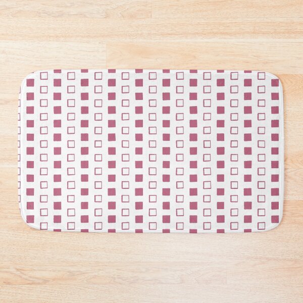 Item preview, Squares - Alternating Solid and Outline - Pink designed and sold by CurioEphemeres.