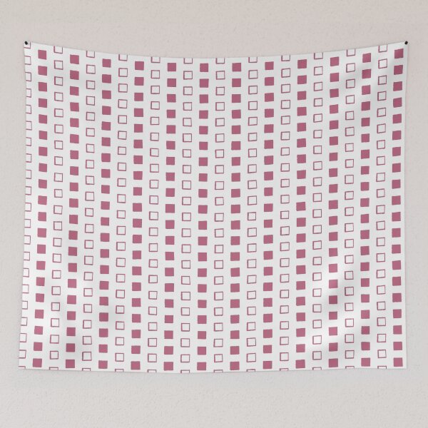 Item preview, Squares - Alternating Solid and Outline - Pink designed and sold by CurioEphemeres.