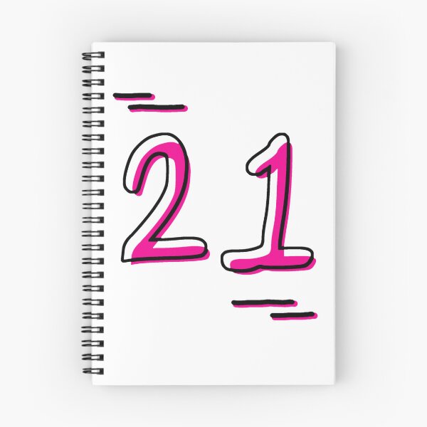 Item preview, Number 21 - Bold Pink Artistic Numeral Design designed and sold by Dyche Studio.
