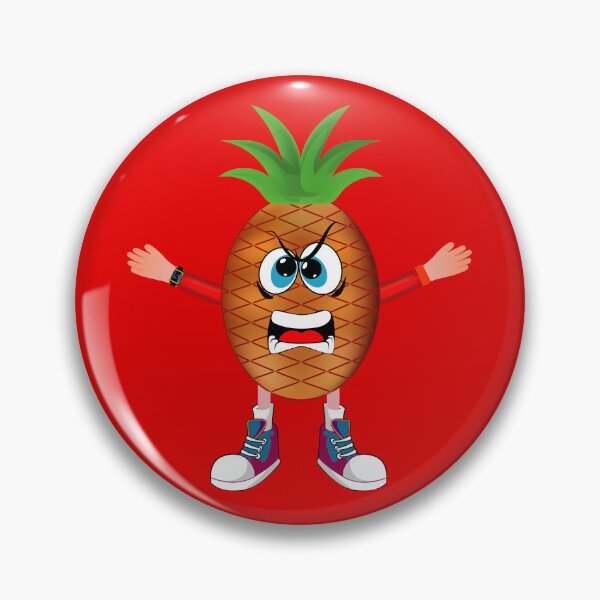 Item preview, Angry Pineapple Animated Character Boy Version designed and sold by ExpressiveToon.