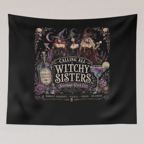 Item preview, Calling All Witchy Sisters Sisterhood Witch Club designed and sold by Chromatic-Cubes.