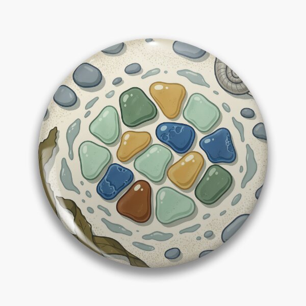 Item preview, Sea Glass Tide Line Coastal Art designed and sold by DIUMERI.