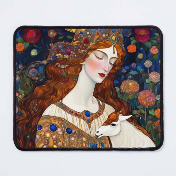 Item preview, Lady With Goat Art designed and sold by TheDarkWardrobe.