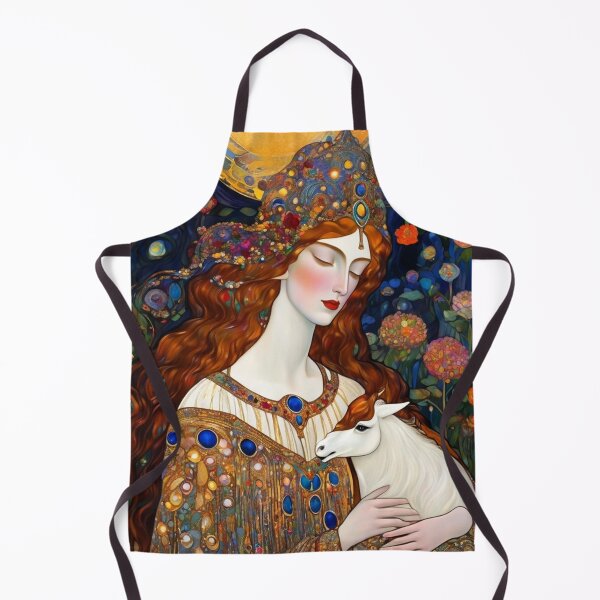 Item preview, Lady With Goat Art designed and sold by TheDarkWardrobe.