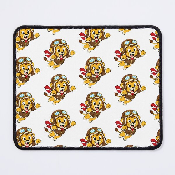 Item preview, A fun t-shirt design featuring a cartoon animal, specifically a flying lion. designed and sold by Nubian Style.