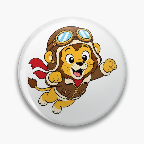 Item preview, A fun t-shirt design featuring a cartoon animal, specifically a flying lion. designed and sold by Nubian Style.