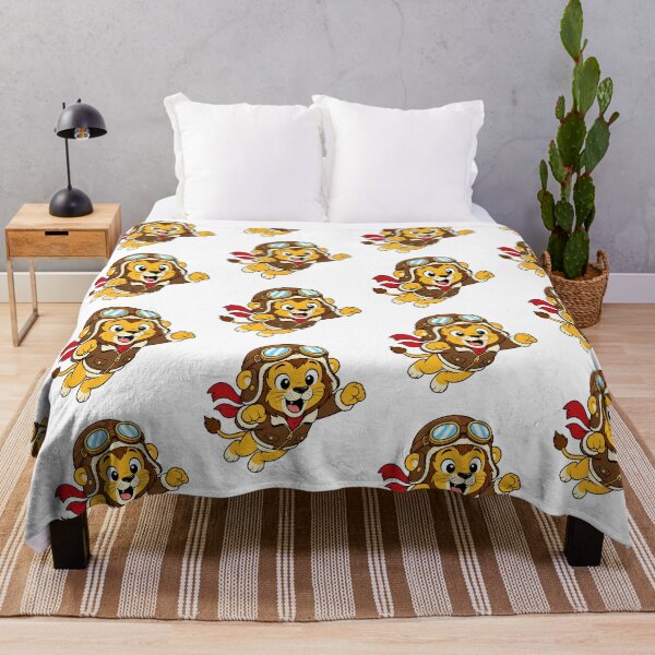 Item preview, A fun t-shirt design featuring a cartoon animal, specifically a flying lion. designed and sold by Nubian Style.