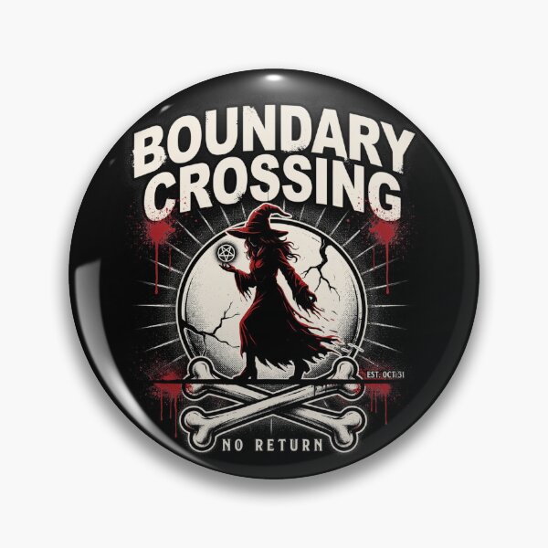 Item preview, Boundary Crossing Witch Halloween Design Graphic Tee v14 designed and sold by DarylWelsh2024.