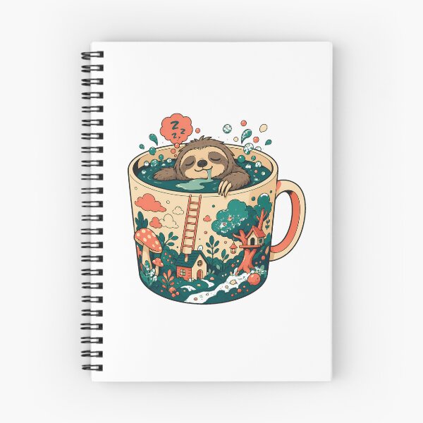 Item preview, Sloth Coffee Sleeping Cup Woodland Cottagecore Lover designed and sold by nortowelcomics.