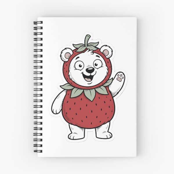Item preview, Happy Bear in Strawberry Costume designed and sold by Jackal's Box of Chaos.