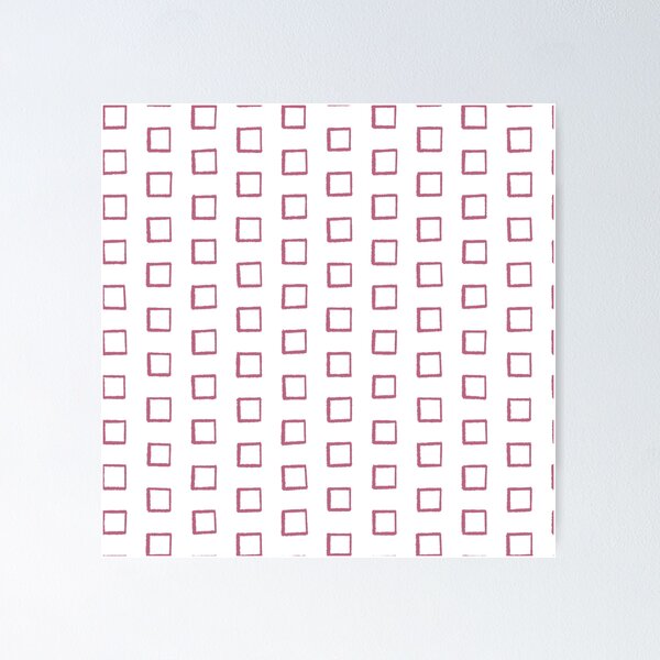 Item preview, Square Outlines - Pink designed and sold by CurioEphemeres.