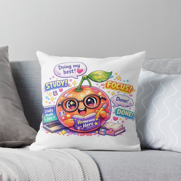 Item preview, Homework Hero – Pastel Kawaii Study Mode Orange designed and sold by Sommium .