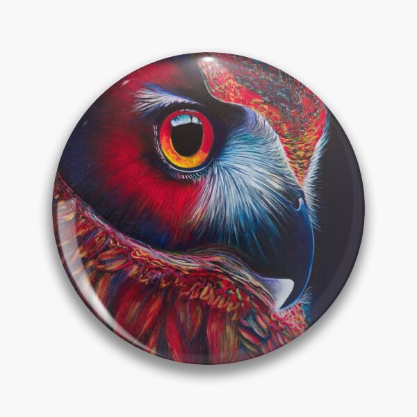 Item preview, Scarlet Guardian Owl designed and sold by WildatHe-art.