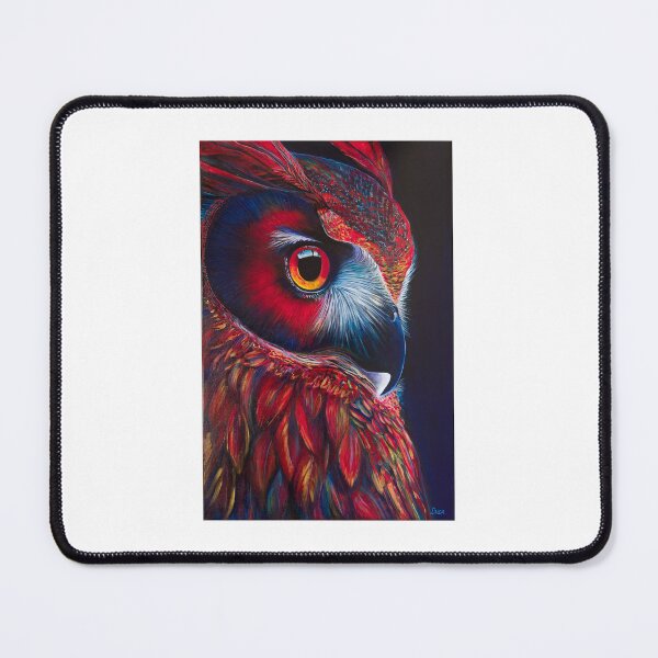 Item preview, Scarlet Guardian Owl designed and sold by WildatHe-art.
