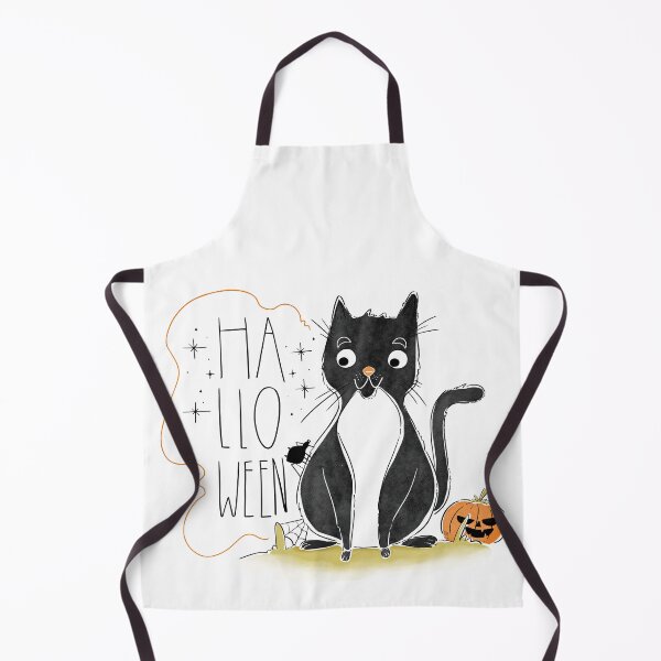 Item preview, Cute Black Cat Halloween Pumpkin Illustration designed and sold by DesignByUmza.