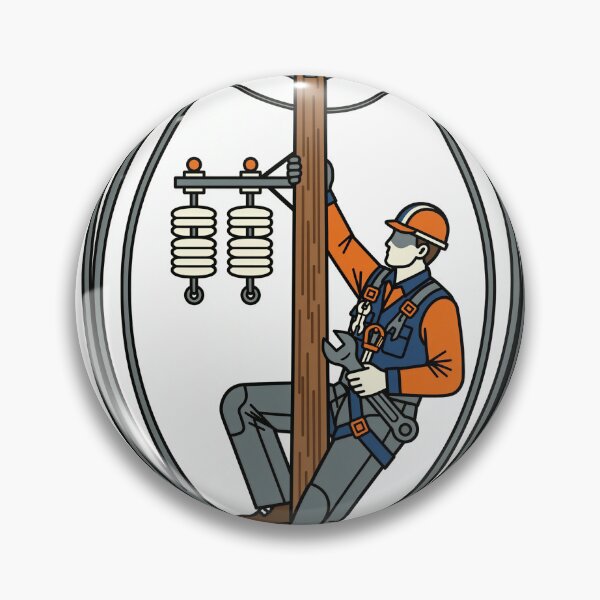Item preview, High Voltage Lineman Utility Pole T-Shirt Gift designed and sold by DIUMERI.