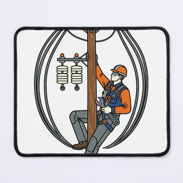 Item preview, High Voltage Lineman Utility Pole T-Shirt Gift designed and sold by DIUMERI.
